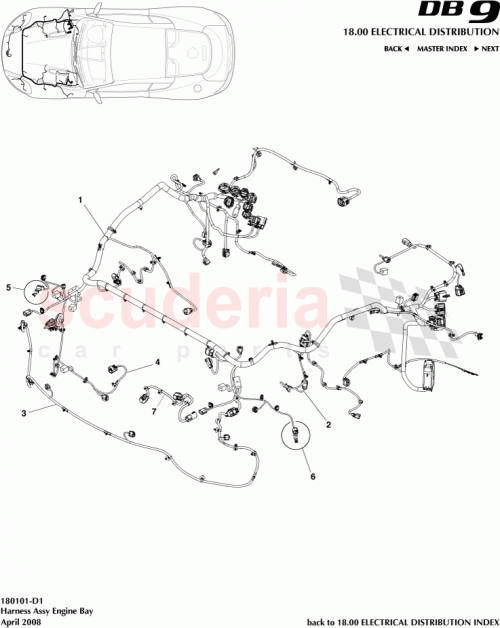 Part Diagram for Aston Martin 8G43-9137-AC