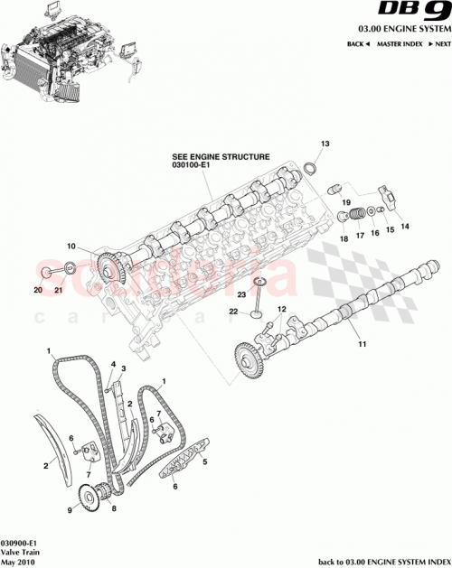 Part Diagram for Aston Martin 6G43-06-10177