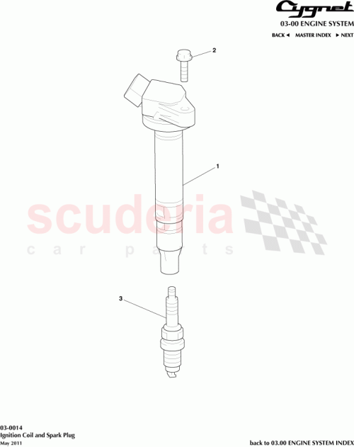 Part Diagram for Aston Martin 90919-01253