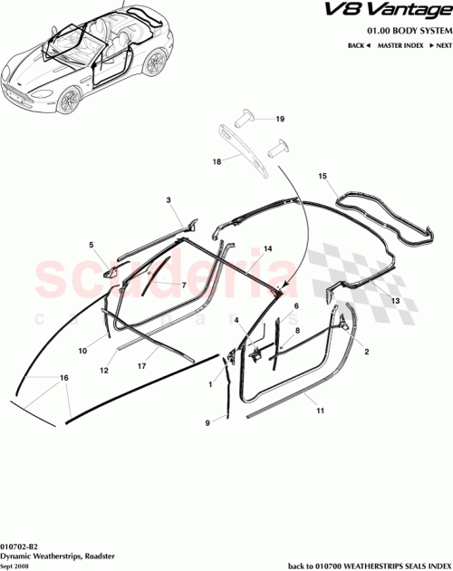Part Diagram for Aston Martin 6G33-L20708-AC