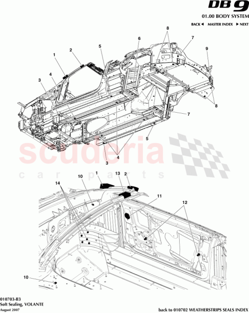 Part Diagram for Aston Martin 4G43-N811191-AA