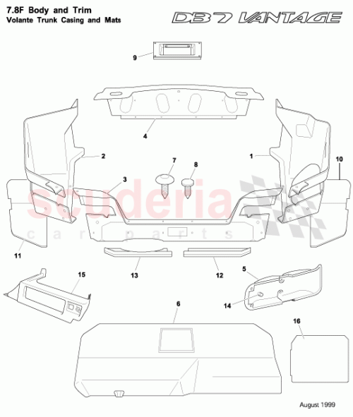 Part Diagram for Aston Martin 83-111291-BAW