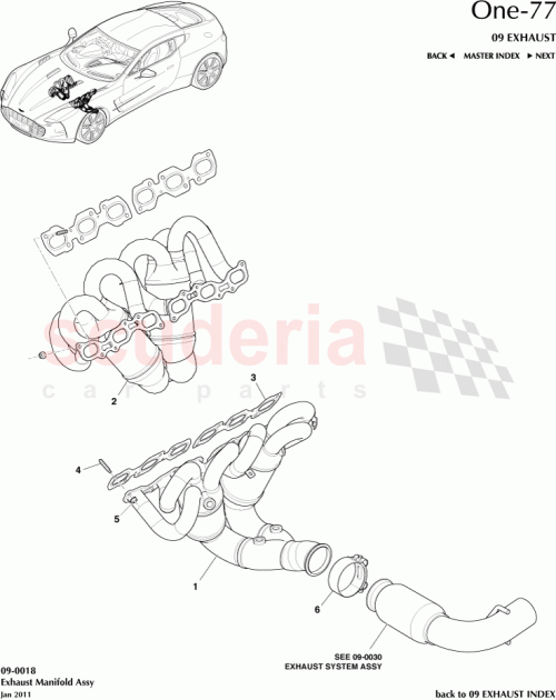 Part Diagram for Aston Martin AY93-6K064-AA