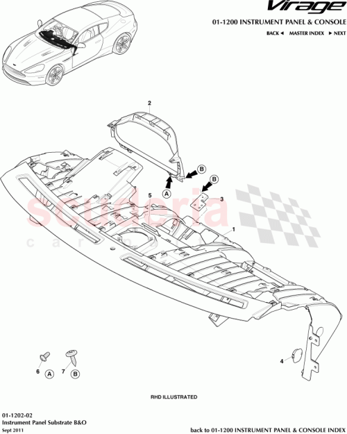 Part Diagram for Aston Martin 9D33C04304DAW