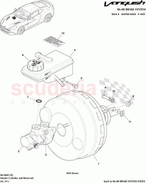 Part Diagram for Aston Martin CD33-2140-AA