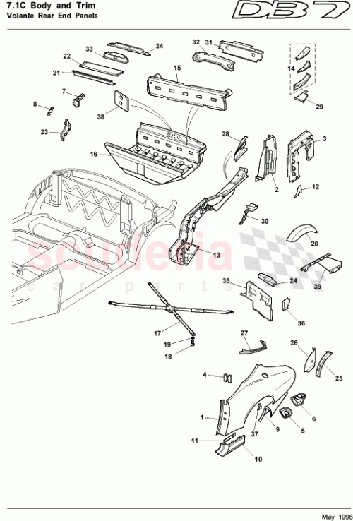 Part Diagram for Aston Martin 697331