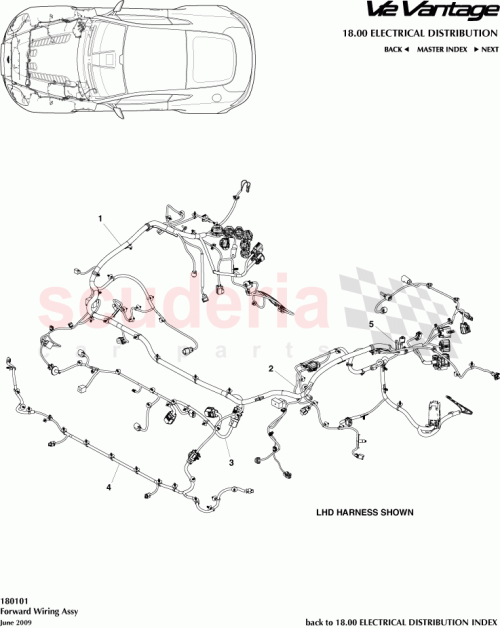 Part Diagram for Aston Martin AD23-9137-AA