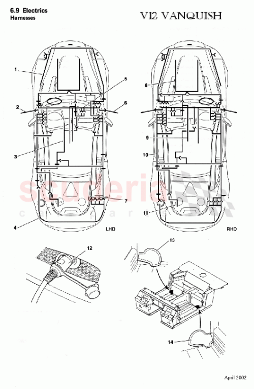 Part Diagram for Aston Martin 6R13-14A227-AA