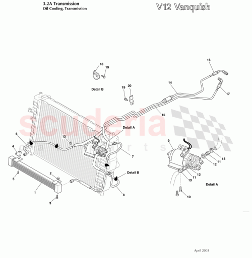 Part Diagram for Aston Martin 1R12-441995-AE