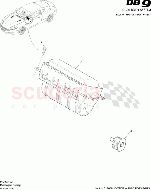 Part Diagram for Aston Martin 4G43-044H31-AA