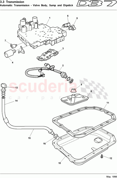 Part Diagram for Aston Martin 42-84725