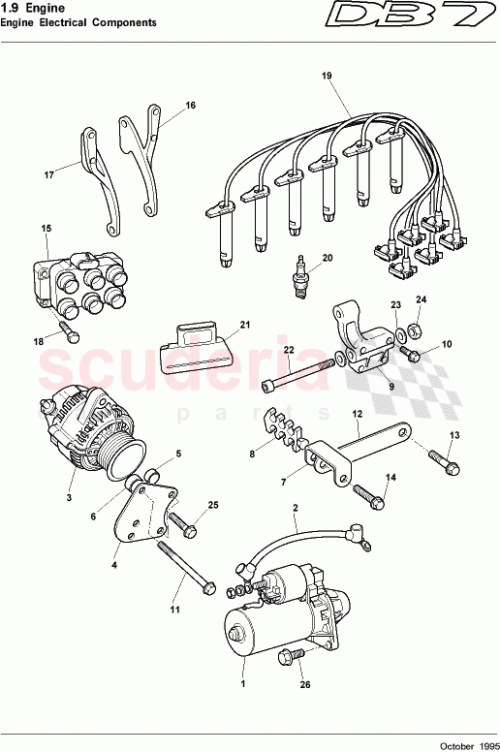Part Diagram for Aston Martin 697108