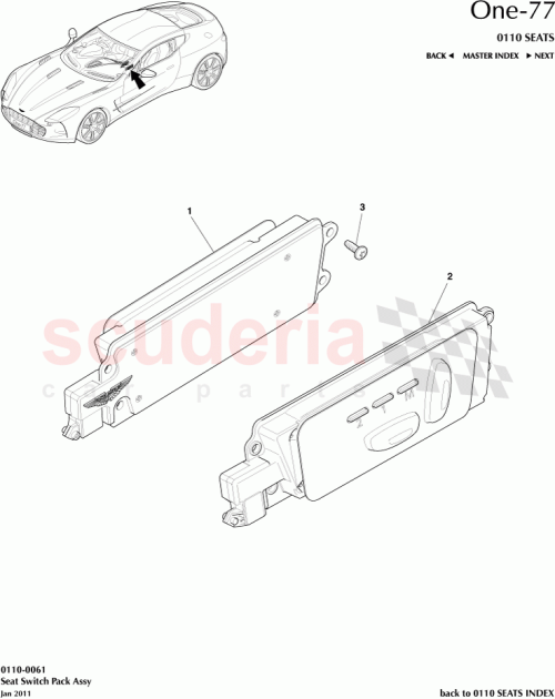 Part Diagram for Aston Martin 12023-14-6322-NA
