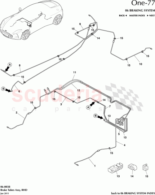 Part Diagram for Aston Martin 12023-03-7050-AA