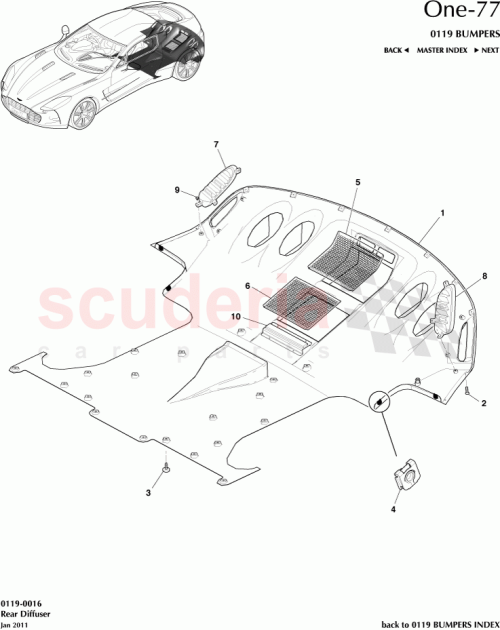 Part Diagram for Aston Martin 12023-03-8444-AB