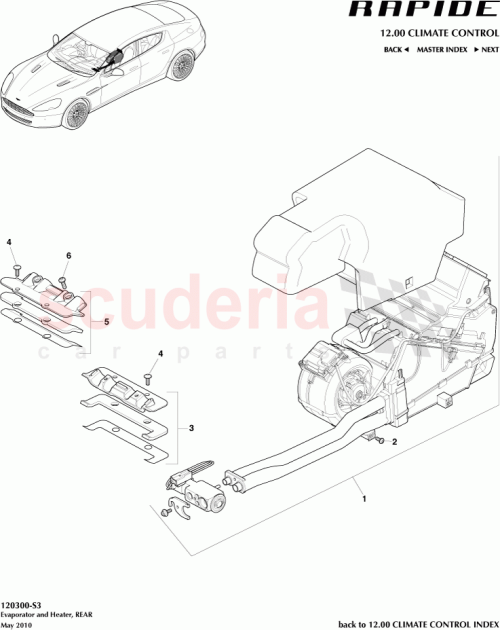Part Diagram for Aston Martin AD43-112D10-AA