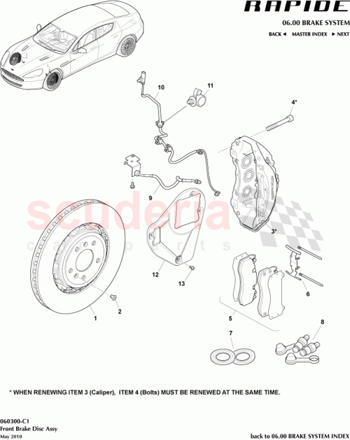 Part Diagram for Aston Martin AD43-1125-AB