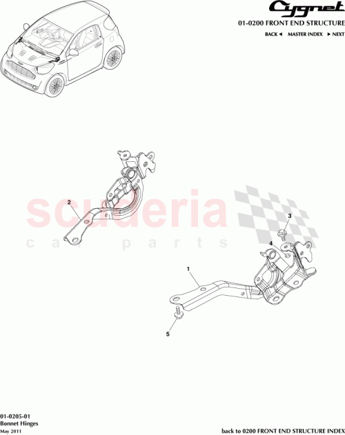 Part Diagram for Aston Martin 90119-08716