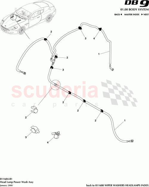 Part Diagram for Aston Martin 6G33-17Z606-AA