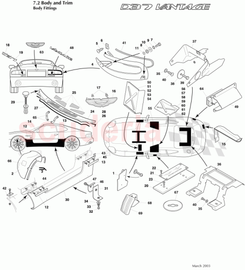 Part Diagram for Aston Martin 80125617AA