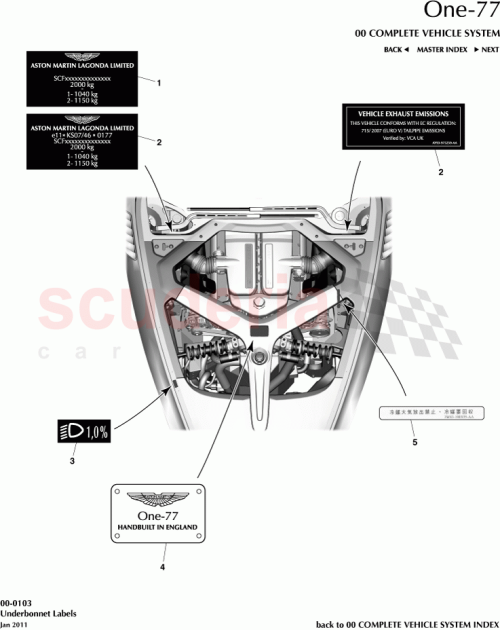 Part Diagram for Aston Martin 12023-03-7062-AC