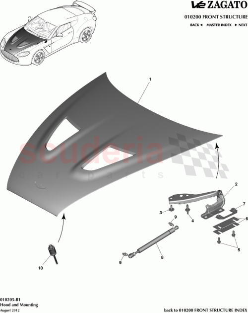 Part Diagram for Aston Martin CY83-16C826-AA