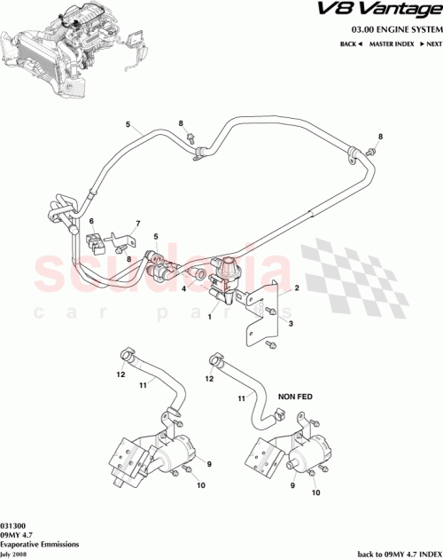 Part Diagram for Aston Martin AD239D665AB