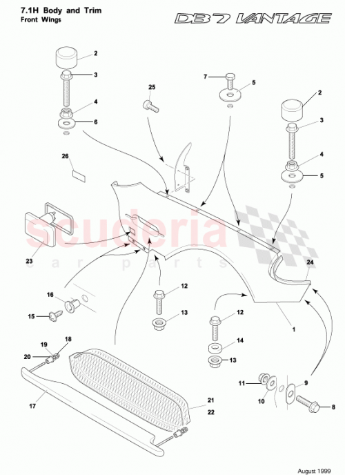 Part Diagram for Aston Martin 78140688AA