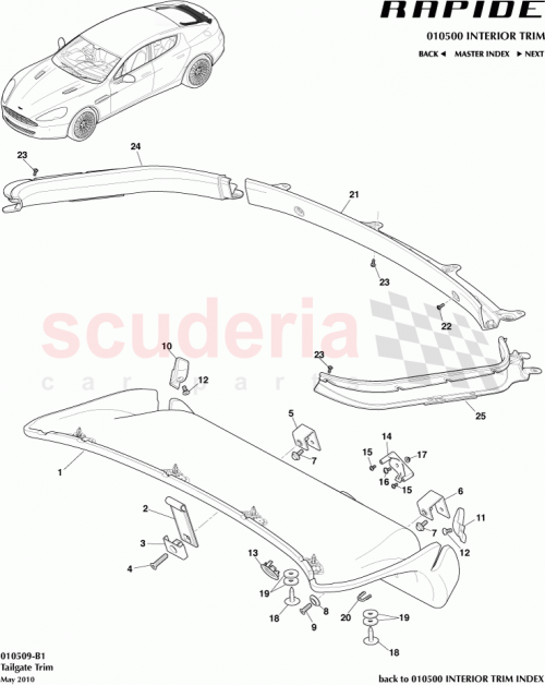 Part Diagram for Aston Martin AD4342541AA