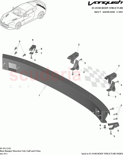 Part Diagram for Aston Martin CD33-17C910-AB