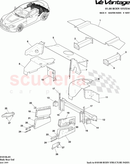 Part Diagram for Aston Martin AD23-C10514-AB