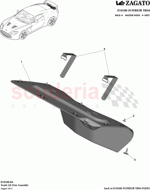 Part Diagram for Aston Martin CY83-580374-ADW