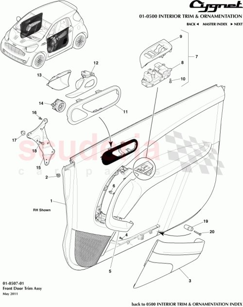 Part Diagram for Aston Martin AY2Y-226B41-BC