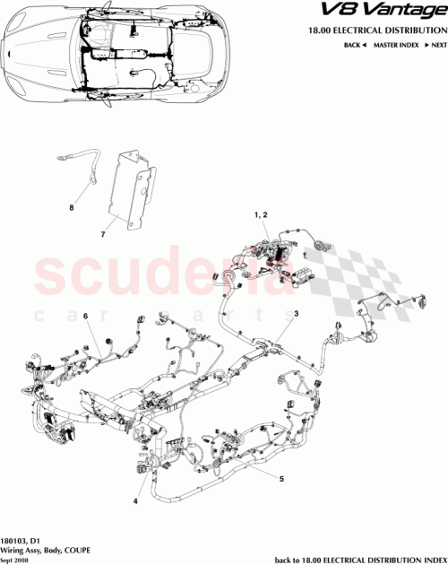 Part Diagram for Aston Martin 8G33-14631-AB