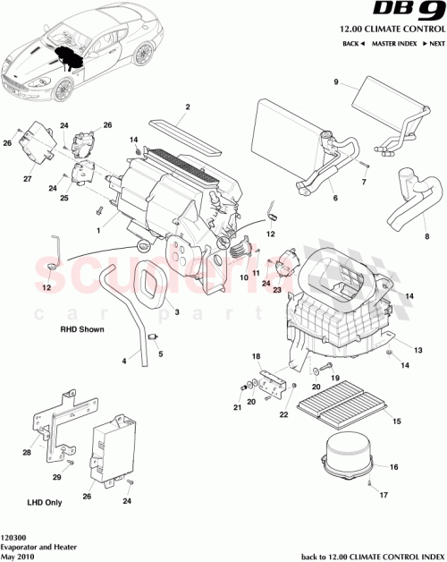 Part Diagram for Aston Martin 4G43-13ZE1-AA-PK