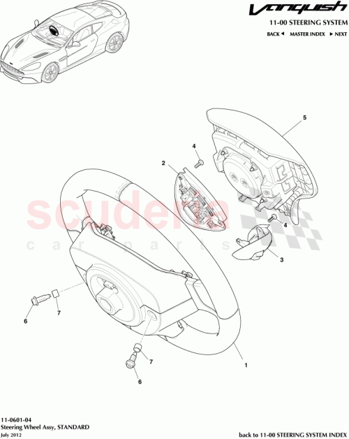 Part Diagram for Aston Martin CD33-042B85-DBW