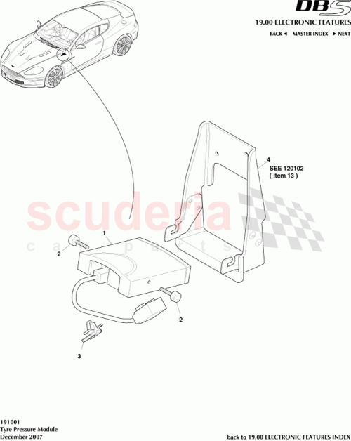 Part Diagram for Aston Martin 8G43-14A163-BA