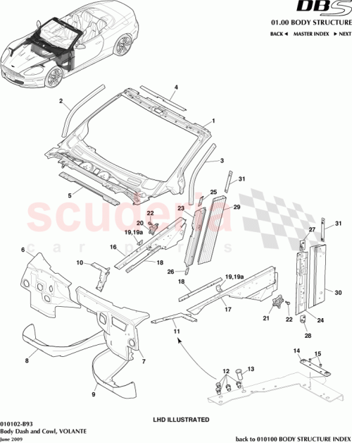 Part Diagram for Aston Martin GOAG33-F02527-AA