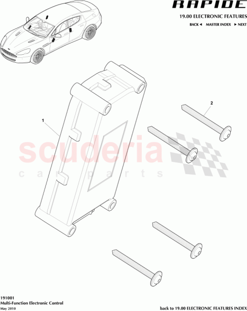Part Diagram for Aston Martin 92058