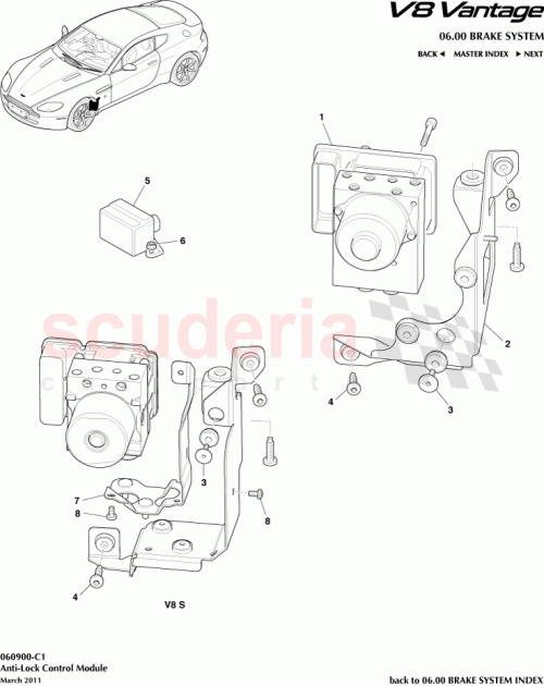 Part Diagram for Aston Martin BG332C213BC