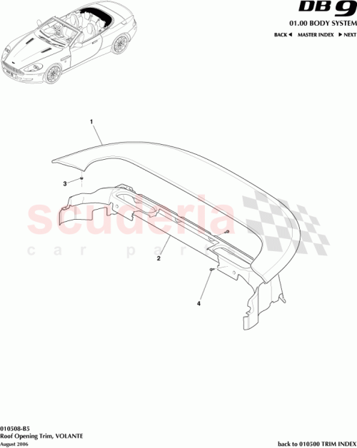 Part Diagram for Aston Martin 4G43-L1909-ABW