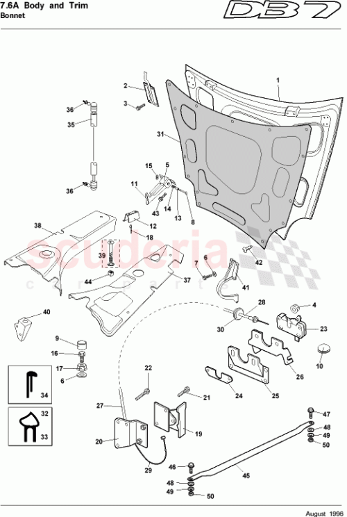 Part Diagram for Aston Martin 64-121869-AA