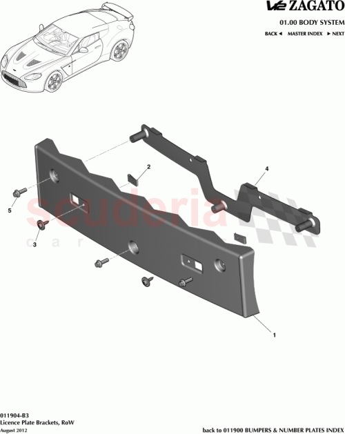 Part Diagram for Aston Martin CY83-F17A835-AA