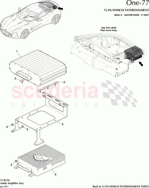 Part Diagram for Aston Martin 12023-15-1042-AG
