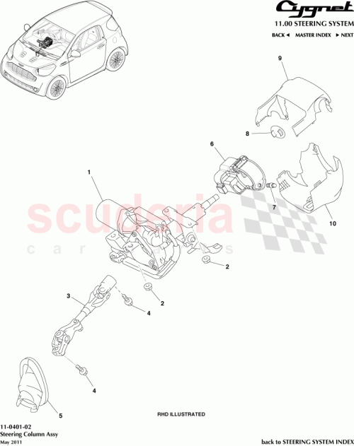 Part Diagram for Aston Martin 45286-74010-C0