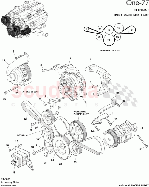 Part Diagram for Aston Martin AY93-89-10021
