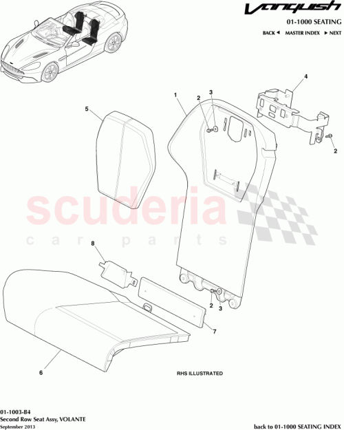Part Diagram for Aston Martin ED33-L63846-AAW