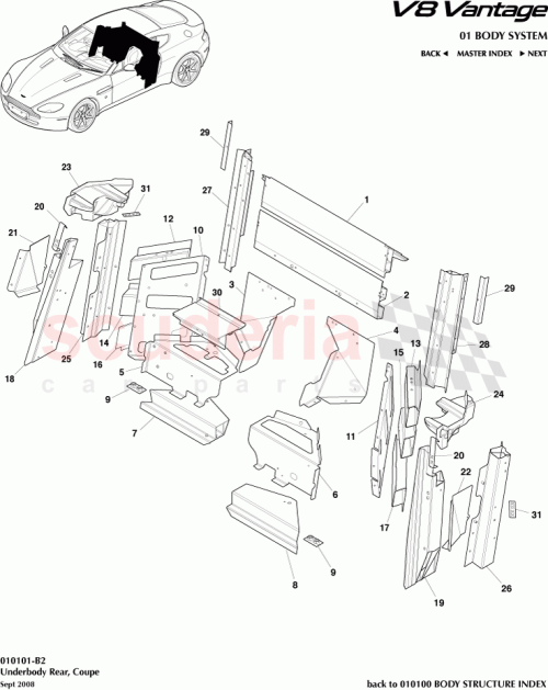 Part Diagram for Aston Martin AG33C103B44AA
