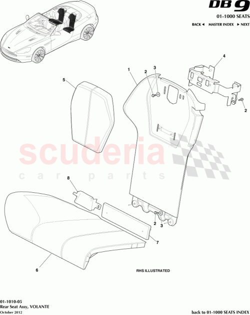Part Diagram for Aston Martin CG43-465T10-AAW