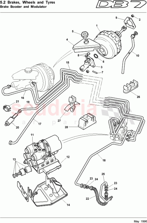 Part Diagram for Aston Martin 33-83929